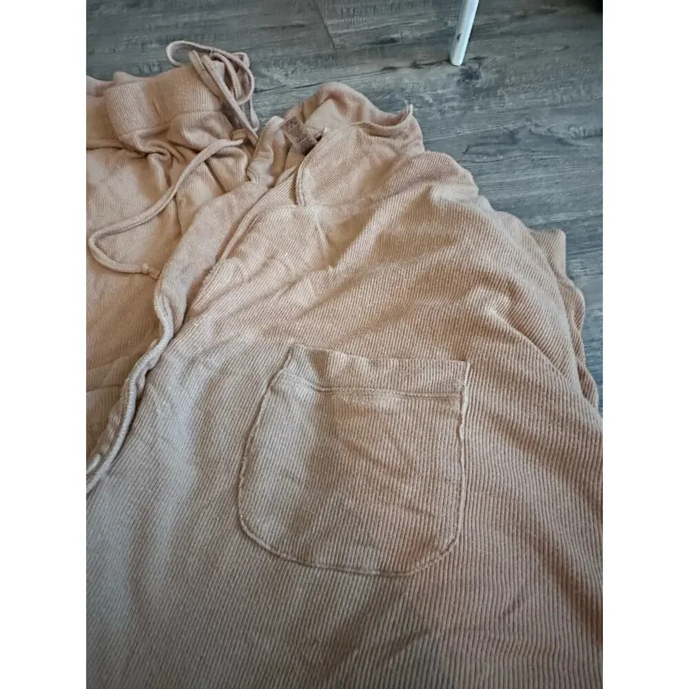 SKIMS Camel Rib Sleepwear Loungewear Pajamas Set Size 3XL - Picture 4 of 10